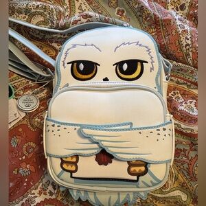 Loungefly NWT White and Light Blue Hedwig Crossbody Bag gift Easter Basket